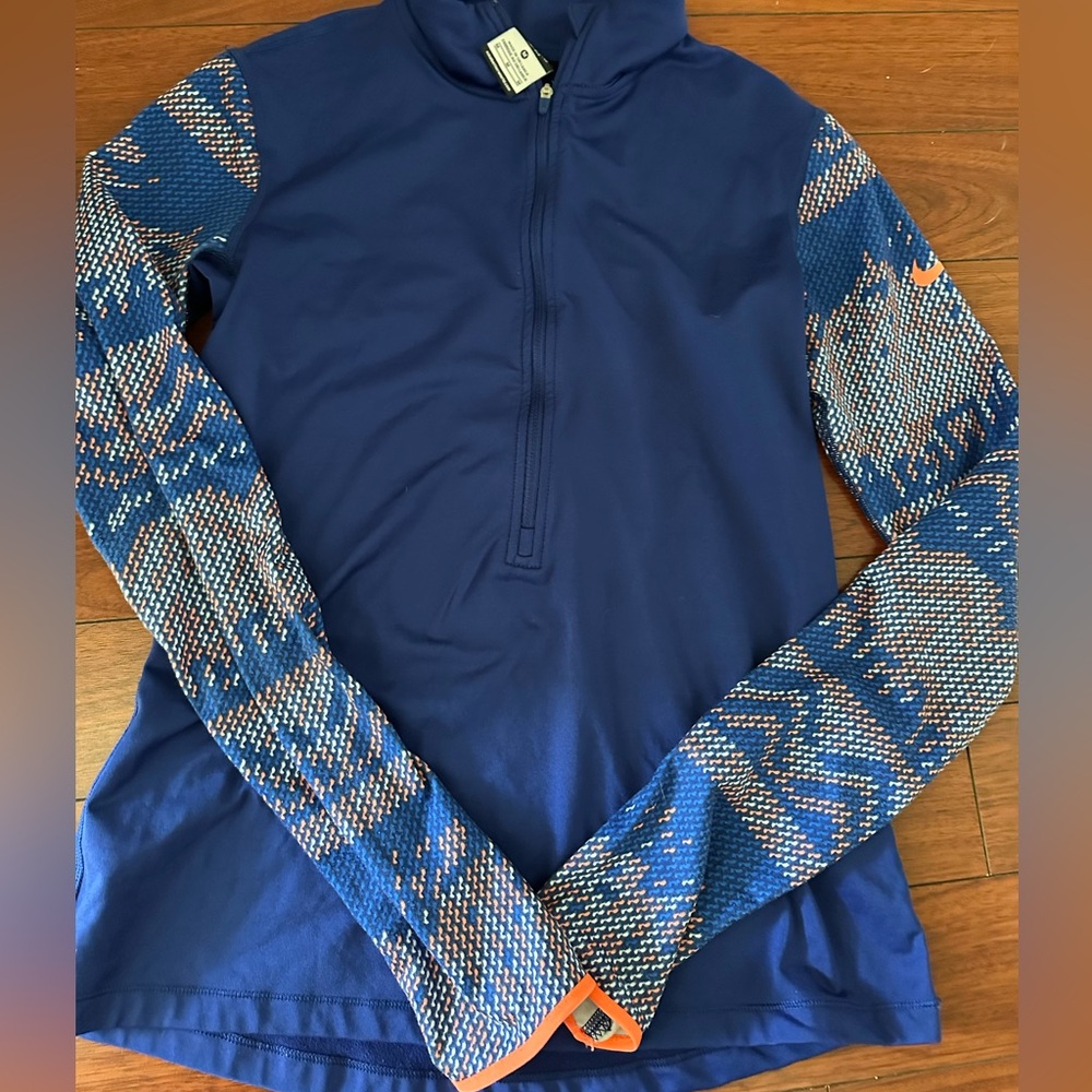 Nike Pro Blue Athletic Top